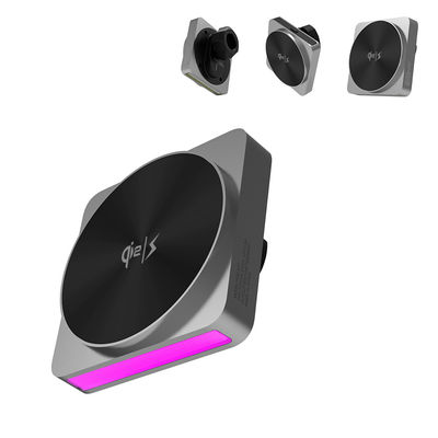Купить Dynamic Atmosphere Experience Iphone Charger Stand With 9 Light Colors Switching And 15w Fast Charging For Automotive online manufacture