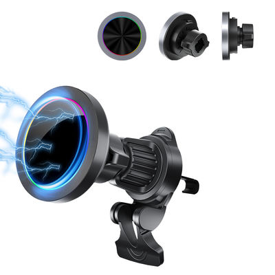 Купить Регулируемый световой эффект RGB зарядное устройство для автомобилей для iPhone с быстрой зарядкой и работой одной рукой для малых диаметров магнитного дизайна online manufacture