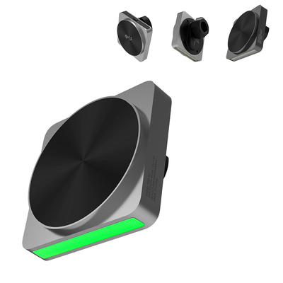 Купить QI2 15w Wireless Charger With Black Technology Sound Pickup And Ambient Light For Car Phone Holder online manufacture