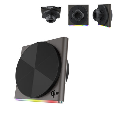 Купить Автомобильное крепление MagSafe с вращением на 360 градусов, ультратонкий дизайн, металлический материал, 9-цветный RGB-эффект подсветки, быстрая зарядка online manufacture