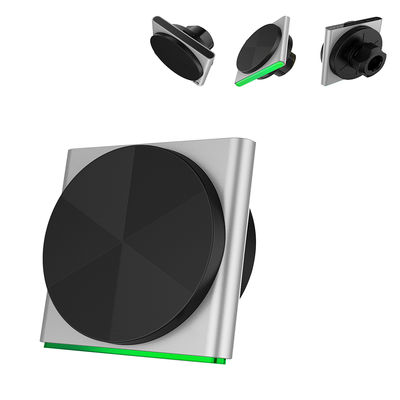 Купить Беспроводная быстрая зарядка для iPhone 15 Pro Max, магнитное крепление в автомобиль, 9-цветный RGB-эффект освещения, технология Black Technology, звукосниматель online manufacture