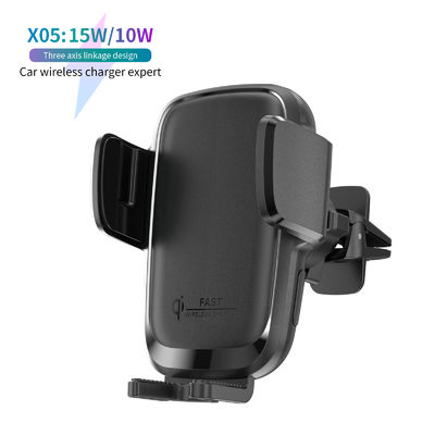 Купить 12-24V Voltage Wireless Car Charger with 1 Year Warranty and 0.25kg Lightweight Qi Auto Clamping Phone Holder online manufacture