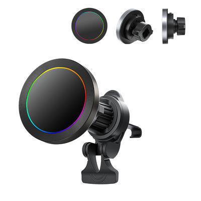 Алюминиевая сплав текстура авто телефон для Iphone 15 Pro Max зарядное устройство с RGB световым эффектом и регулируемым минимумом