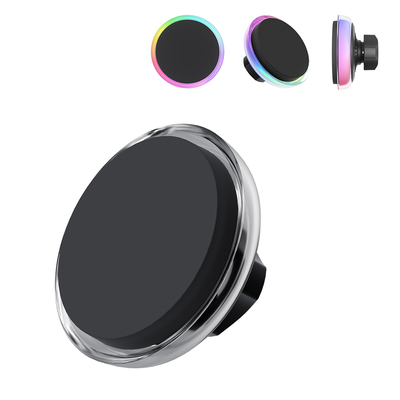 Super Strong Magnetic Suction Iphone Car Charger With Multiple Lighting Modes And Transparent Design