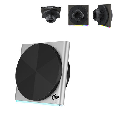 QI2 Ультратонкая дизайнерская лампа пикапа, металлическая, сверхсильная магнитная всасывающая, беспроводная автомобильная 9-цветовая проекция светового эффекта RGB лампа окружающей среды, работа одной рукой, вращение на 360 градусов, быстрая зарядка